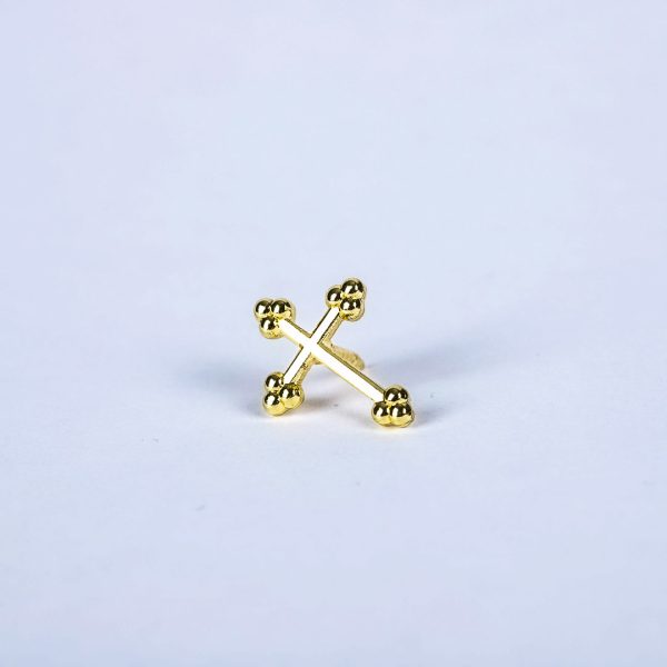Lapel Pin Budded Cross- Gold- Swanson Christian Products