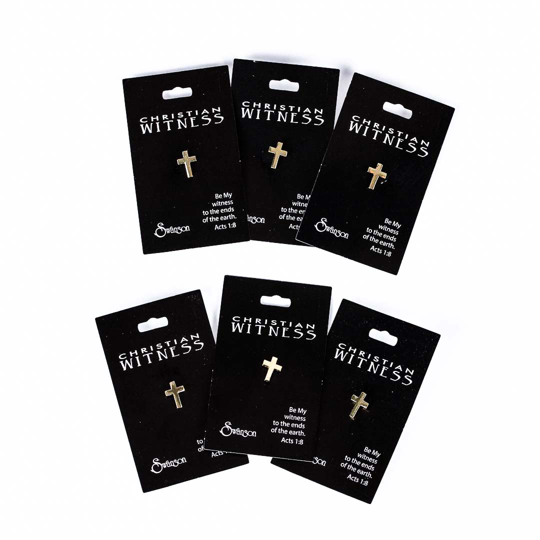 Lapel Pin Cross- Gold- Swanson Christian Products