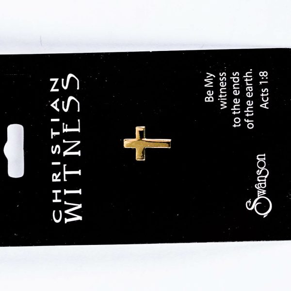 Lapel Pin Cross- Gold- Swanson Christian Products