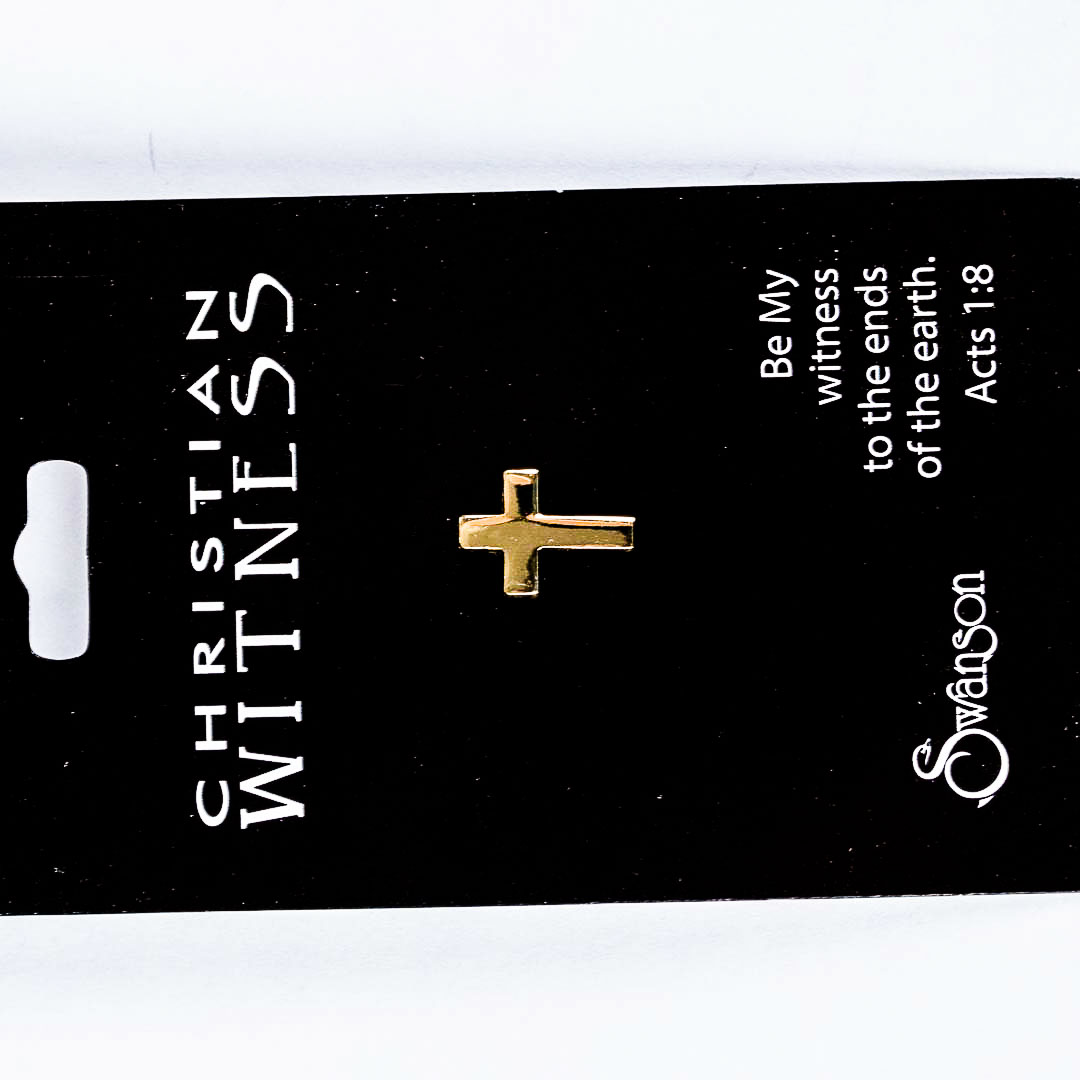 Lapel Pin Cross- Gold- Swanson Christian Products