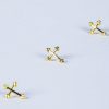 Lapel Pin Budded Cross- Gold- Swanson Christian Products