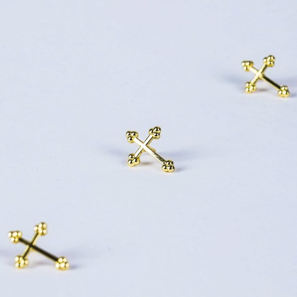 Lapel Pin Budded Cross- Gold- Swanson Christian Products
