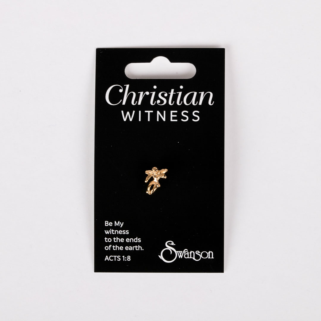 Lapel Pin Angels- Gold- Swanson Christian Products