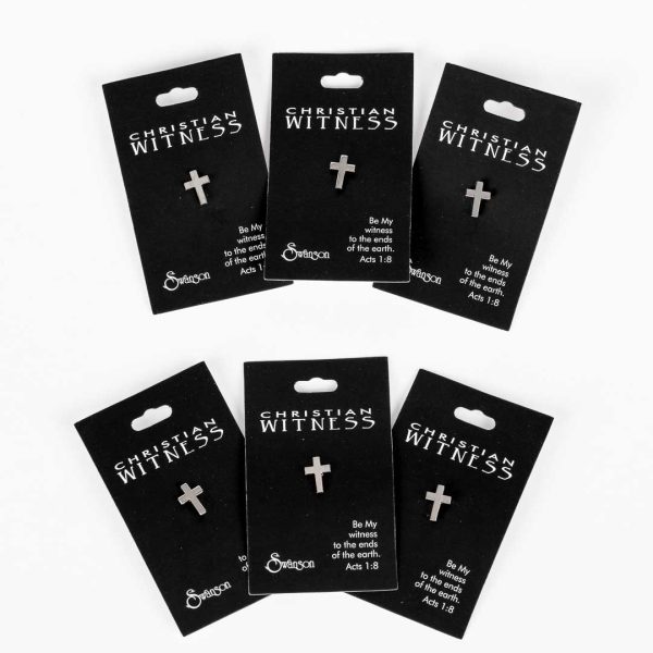 Lapel Pin Cross- Silver- Swanson Christian Products