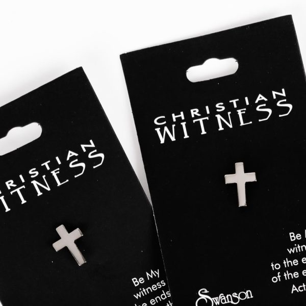 Lapel Pin Cross- Silver- Swanson Christian Products