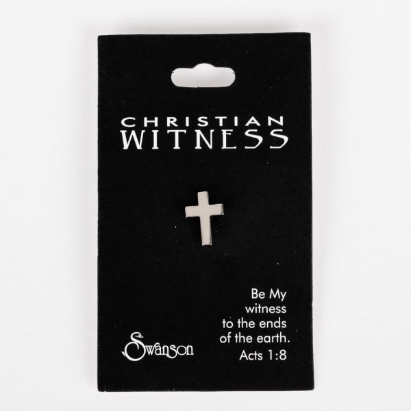 Lapel Pin Cross- Silver- Swanson Christian Products