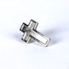 cross symbol pin in silver color