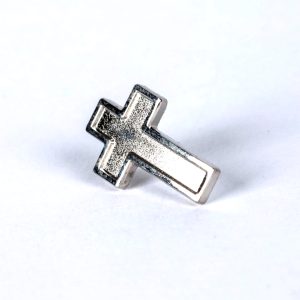 Lapel Pin Cross – Silver – 6pk