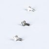 cross symbol pin in silver color