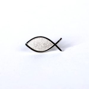 Lapel Pin Christian Fish – Silver – 6pk