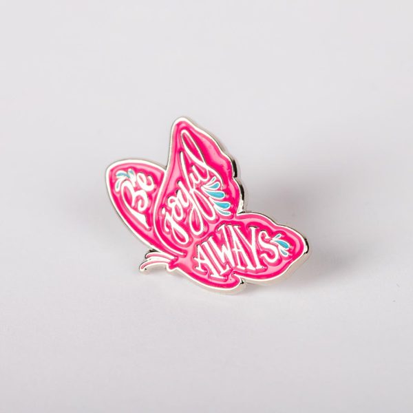 Lapel Pin- Be Joyful Always Pink- Swanson Christian Products