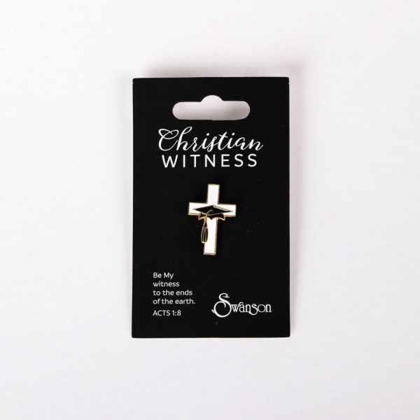 Lapel Pin Cross w/ Graduation Cap- Swanson Christian Products