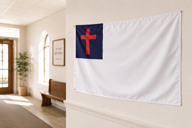 Christian /American Flags