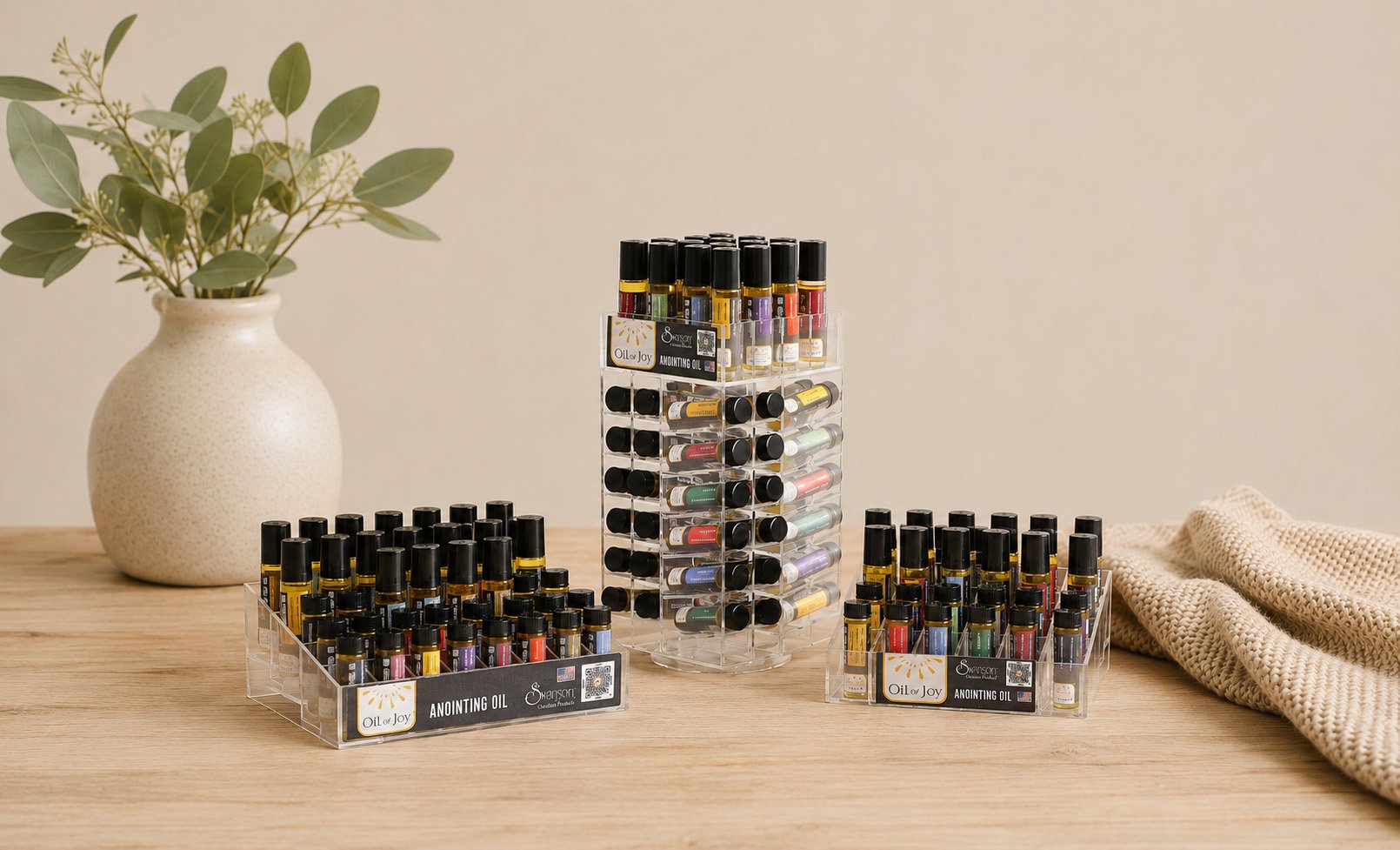 anointing oil displays