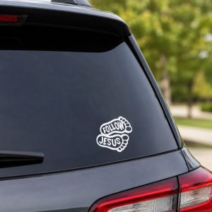 Decal Vinyl Follow Jesus Feet