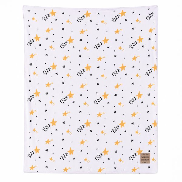 stars on a kids blanket