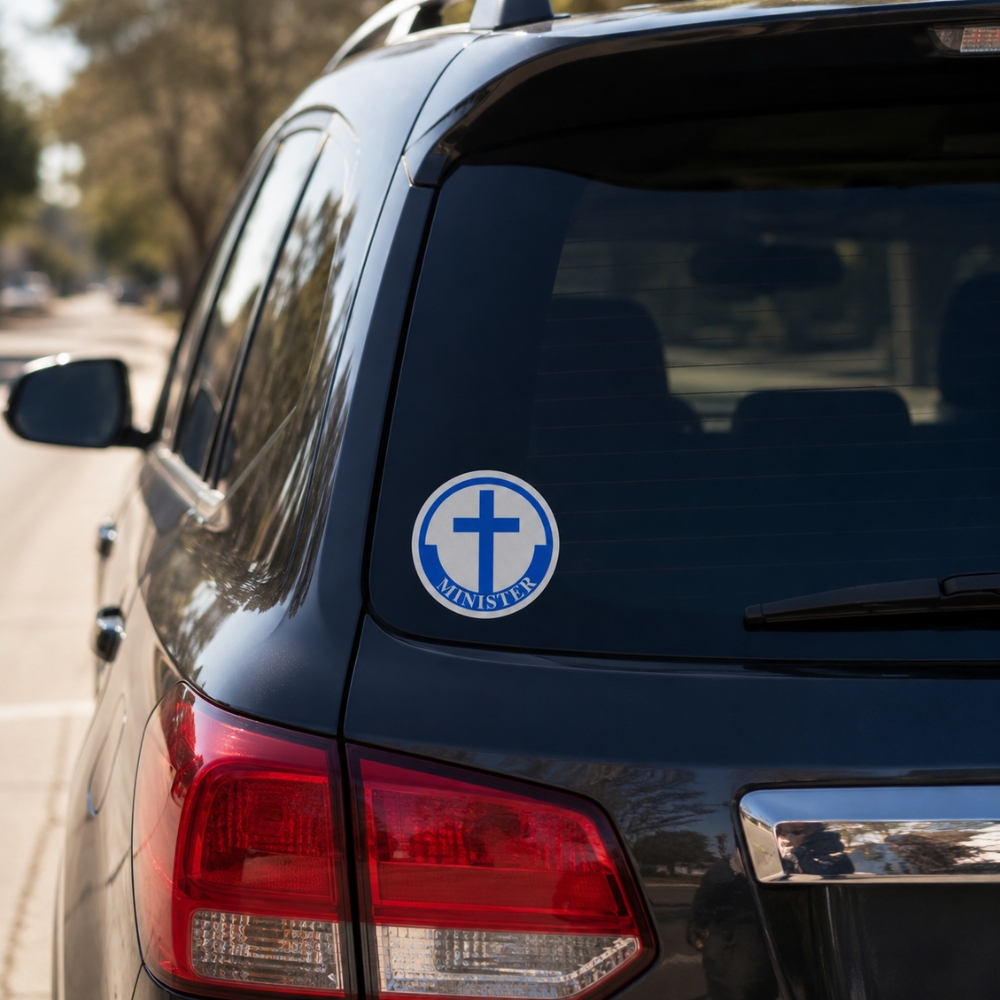 Minister Scotch Reflective Sticker – Pack of 6
