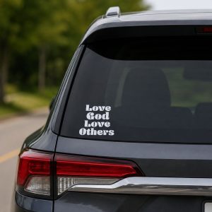 Decal Vinyl Love God