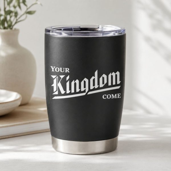 Kingdom Come Vinyl on black Mug