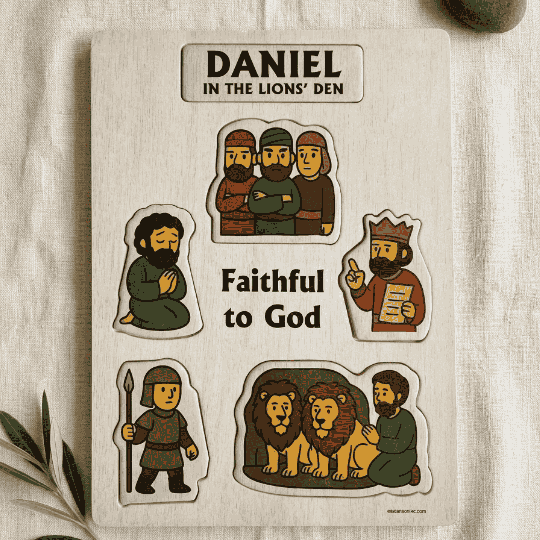 Wooden Puzzle - Daniel in the Lions' Den - Image 5