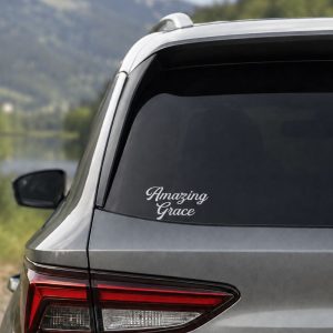 Auto Vinyl Decal – Amazing Grace