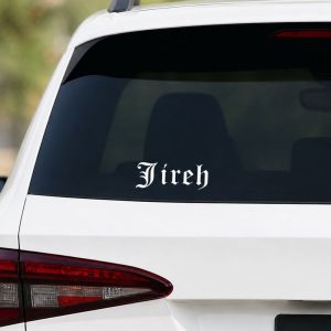 Auto Vinyl Decal – Jireh 5 X 2