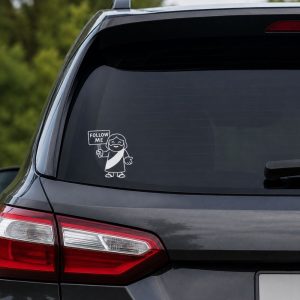 Decal Vinyl Follow Me