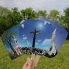church hand fans tri shot- Swanson Christian Products